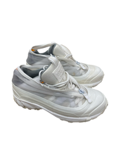 Burberry White Mesh and Leather Arthur Low Top Sneakers